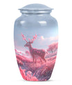 10-inch Classic Gramophone-themed Deer Urn for Human Ashes