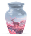 10-inch Classic Gramophone-themed Deer Urn for Human Ashes