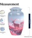 10-inch Classic Gramophone-themed Deer Urn for Human Ashes