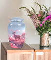 10-inch Classic Gramophone-themed Deer Urn for Human Ashes