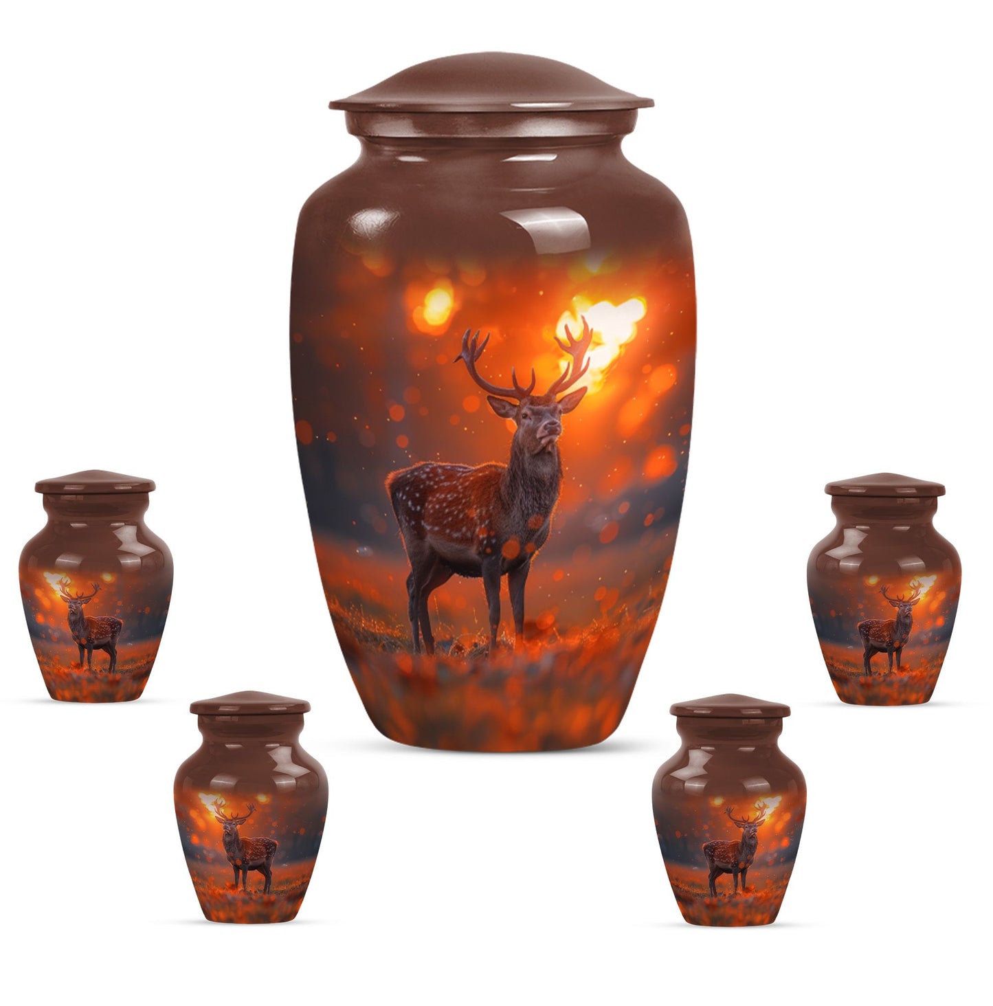 Classic 10 inch deer urn as a gramophone Theme.