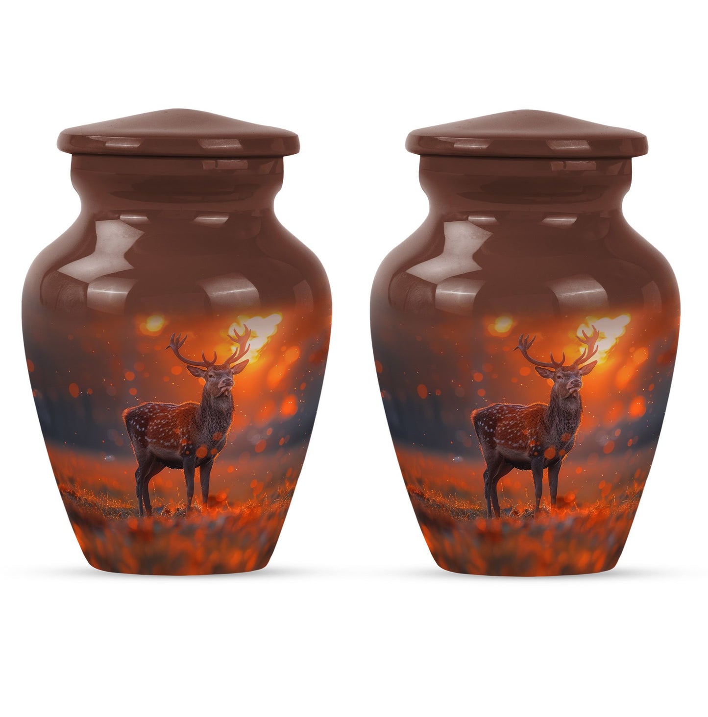 Classic 10 inch deer urn as a gramophone Theme.