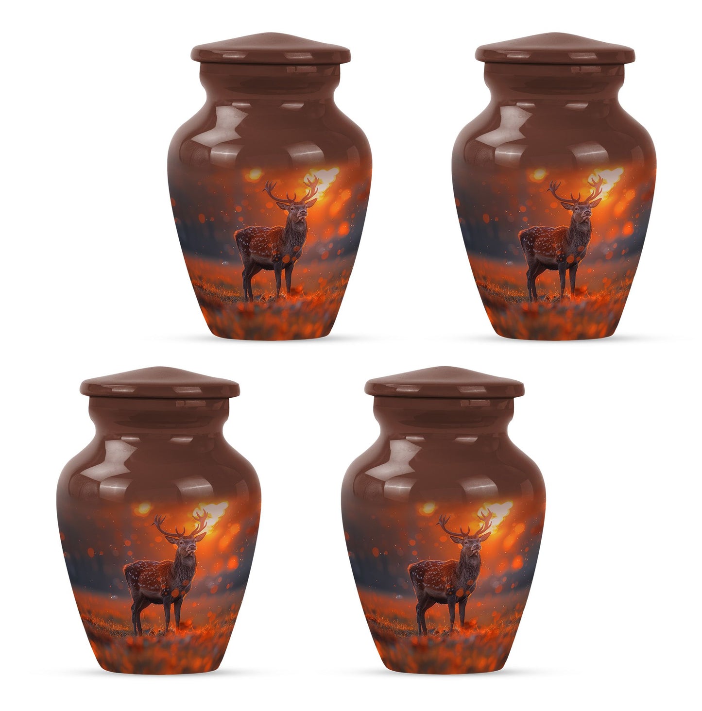 Classic 10 inch deer urn as a gramophone Theme.