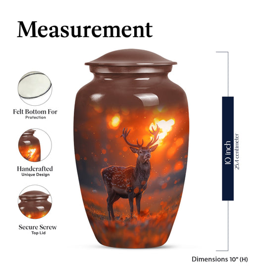 Classic 10 inch deer urn as a gramophone Theme.