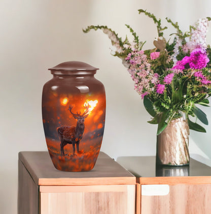 Classic 10 inch deer urn as a gramophone Theme.
