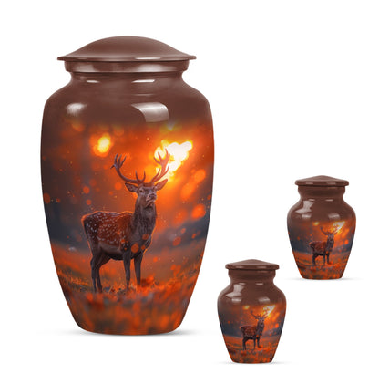 Classic 10 inch deer urn as a gramophone Theme.