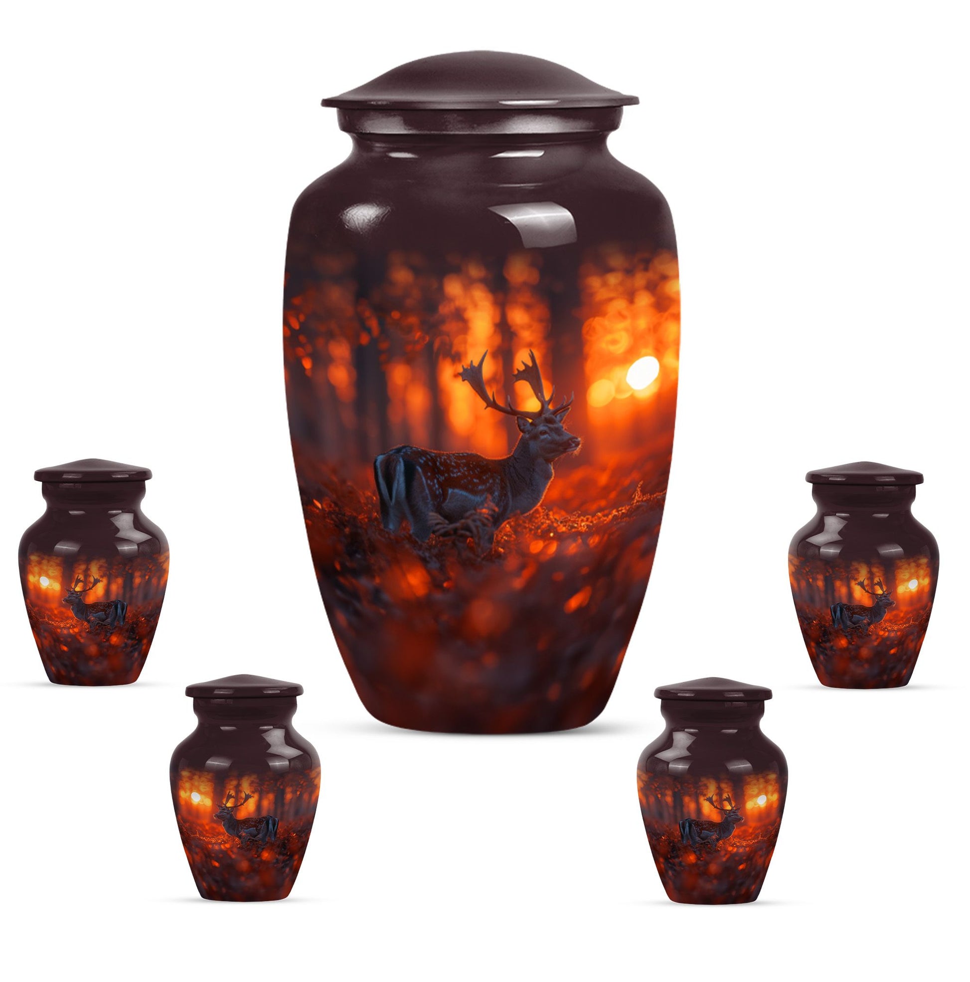deer urn for human ashes, 