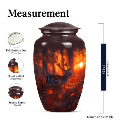 deer urn for human ashes, 