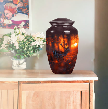 deer urn for human ashes, 