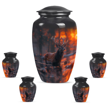 Large Urn with 4 Small Urn