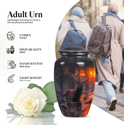 Deer Cremation Urn human ashes