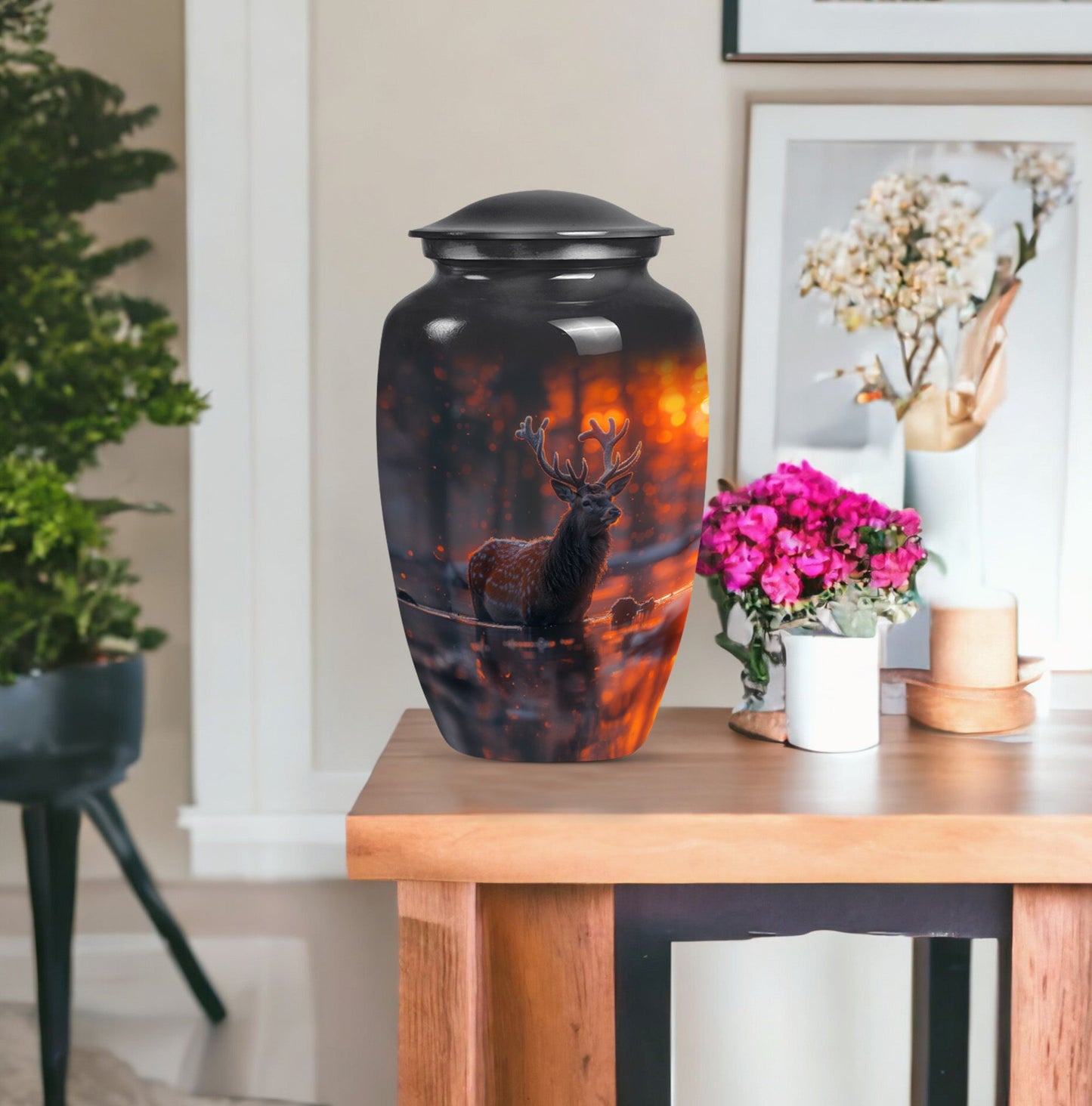 Deer Cremation Urn human ashes