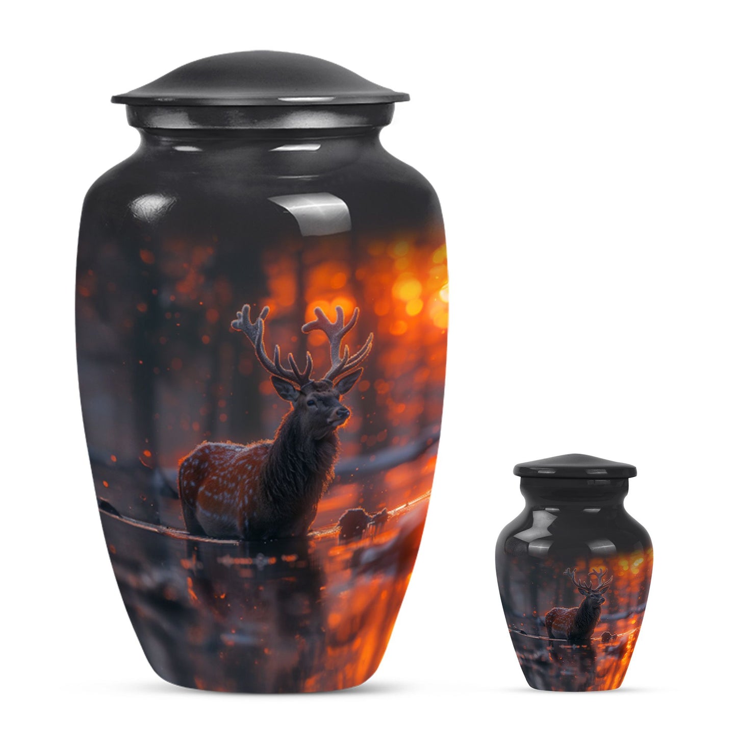 Deer Cremation Urn human ashes
