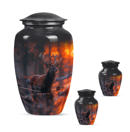 Deer Cremation Urn human ashes