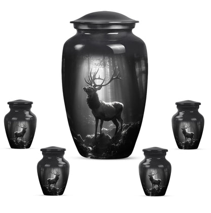 large deer urn for adult human ashes