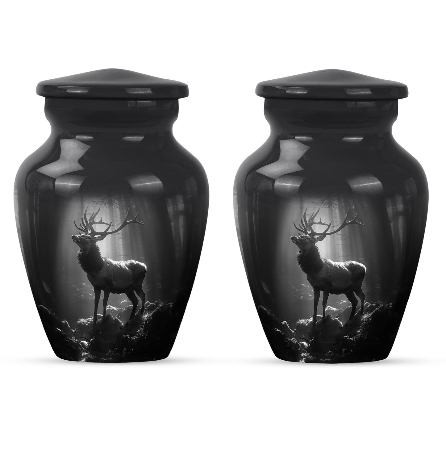 large deer urn for adult human ashes