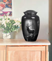 large deer urn for adult human ashes