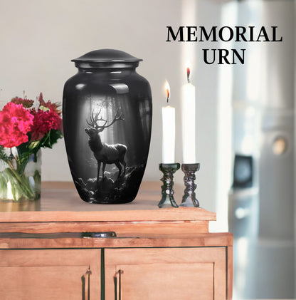 large deer urn for adult human ashes