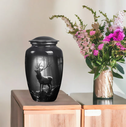 large deer urn for adult human ashes