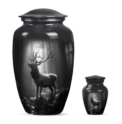 large deer urn for adult human ashes