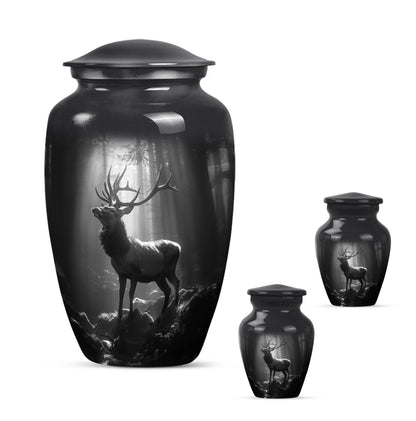 large deer urn for adult human ashes