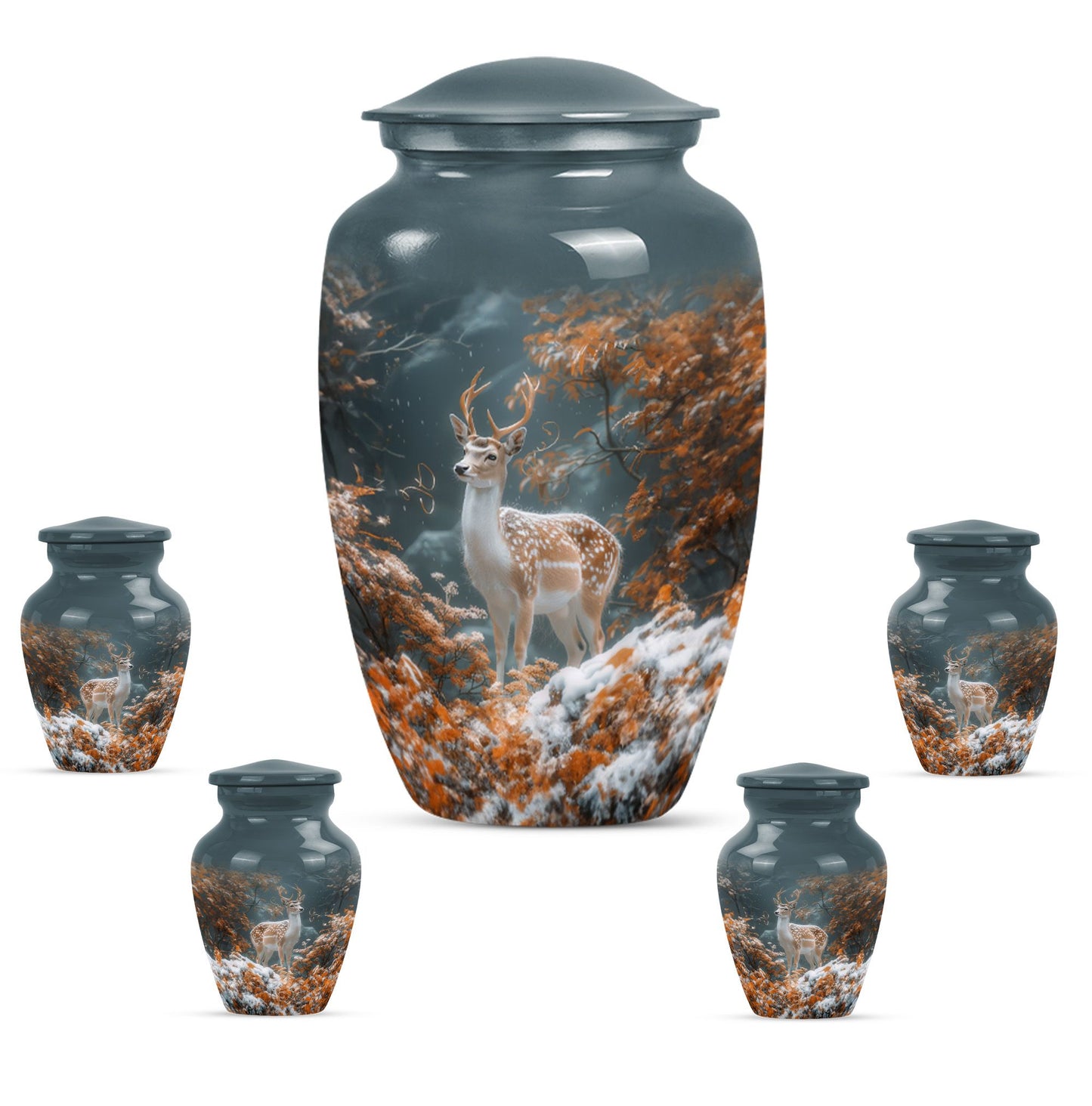 Classic 10 Inch Deer Urn for female ashes.