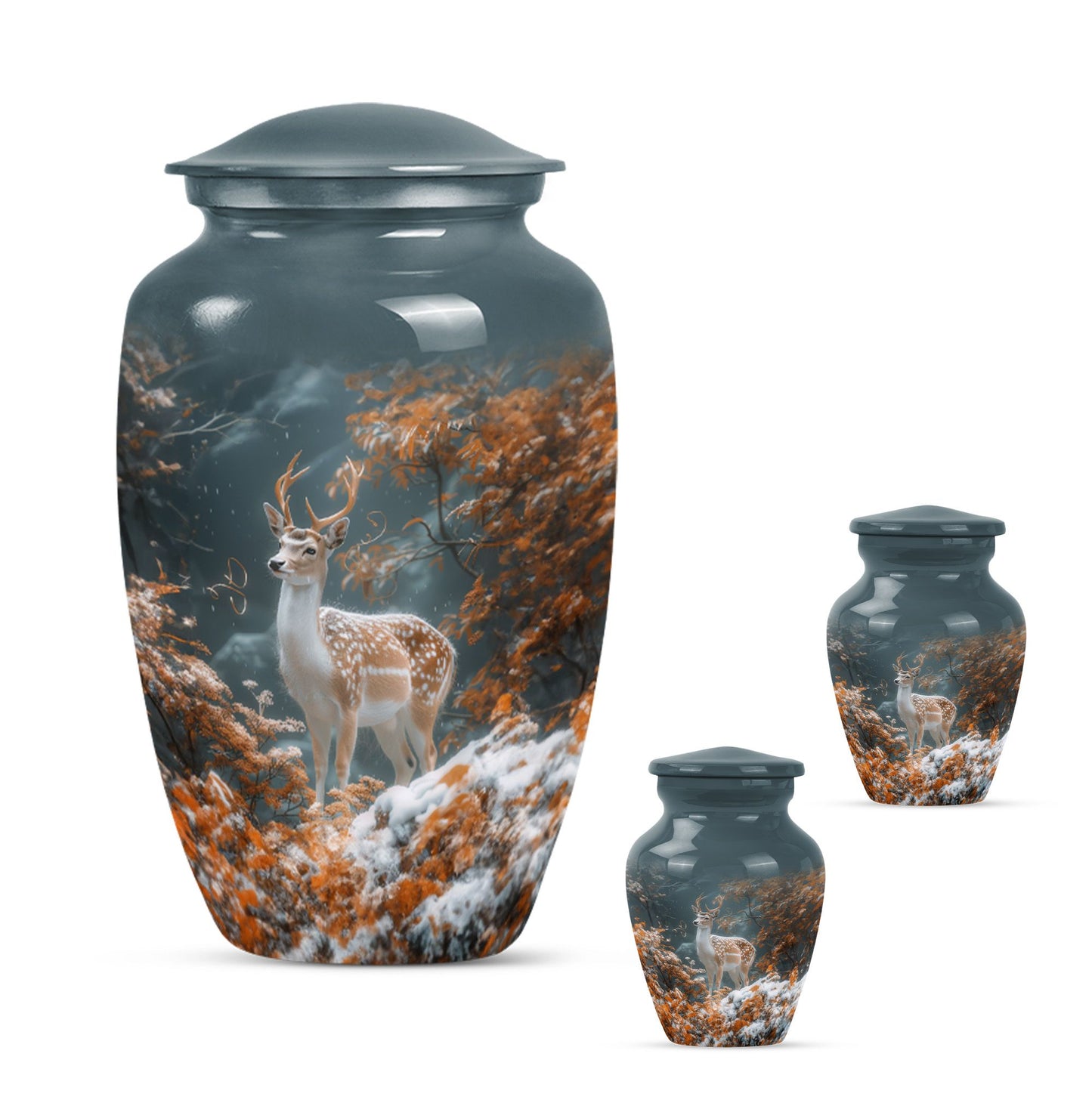 Classic 10 Inch Deer Urn for female ashes.