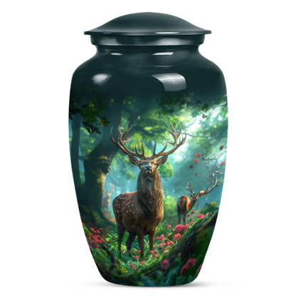 Classic Gramophone themed Deer Urn for human ashes.