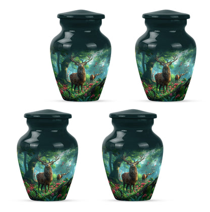 Classic Gramophone themed Deer Urn for human ashes.