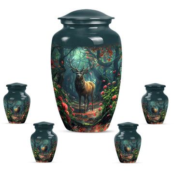 Large Urn With 4 Keepsake Urn
