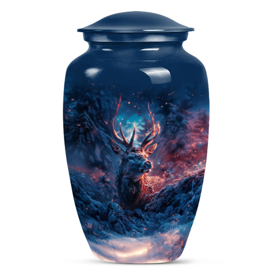 Deer Theme Large Urn 10 Inch