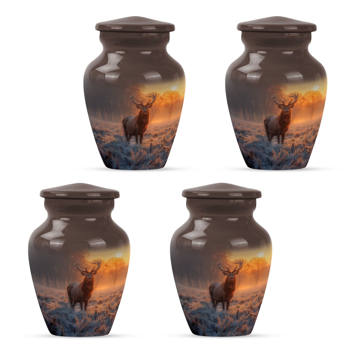 Deer Theme 3 Inch Keepsake Pack of 4