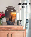  gramophone-themed deer memorial medium urn