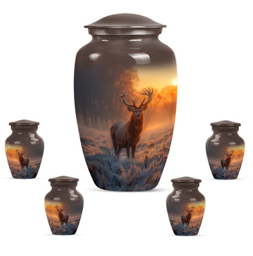 Large Urn With 4 Keepsake Urn