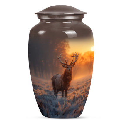 Deer Theme Large Urn 10 Inch