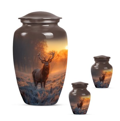  gramophone-themed deer memorial medium urn