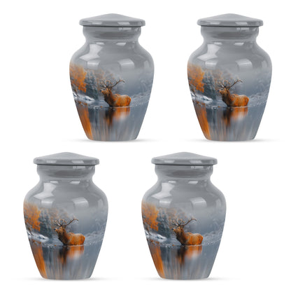 Deer Theme 3 Inch Keepsake Pack of 4