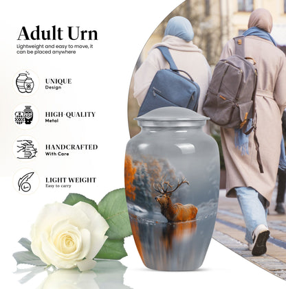 deer urn for adult female cremation ashes
