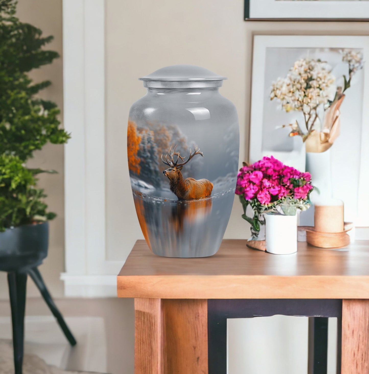 deer urn for adult female cremation ashes