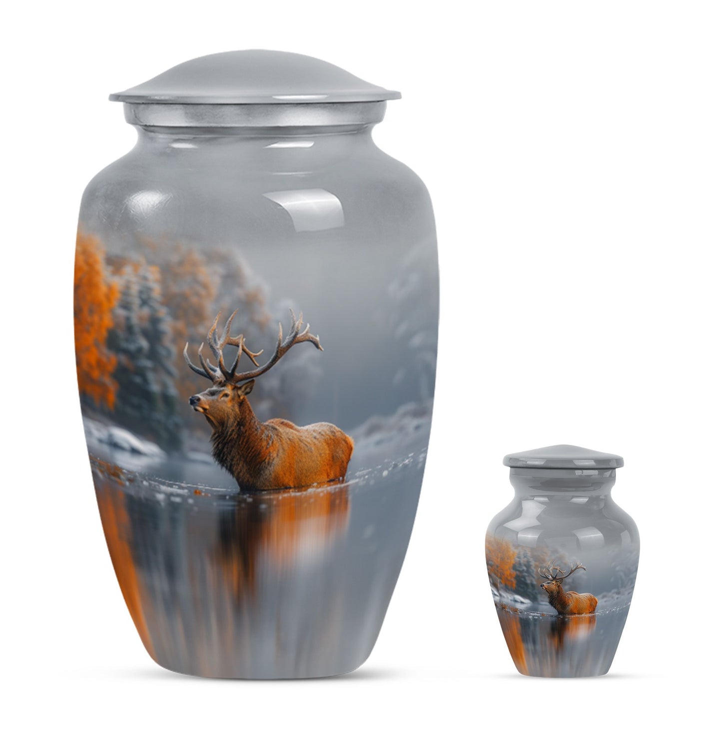 deer urn for adult female cremation ashes