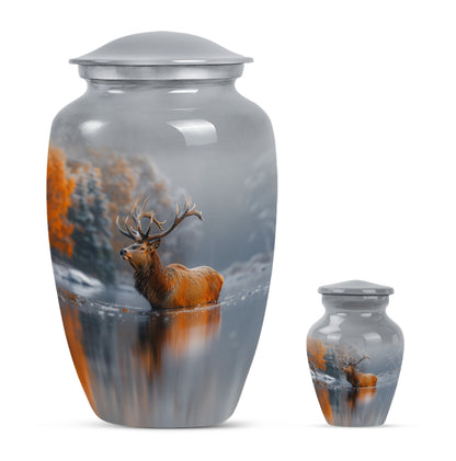 deer urn for adult female cremation ashes