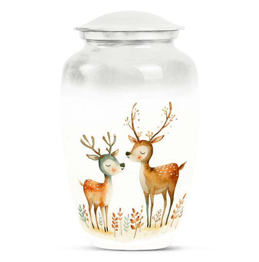 Deer Family Theme Large Urn 10 Inch