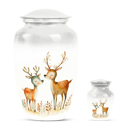 Classic 10-inch deer urn
