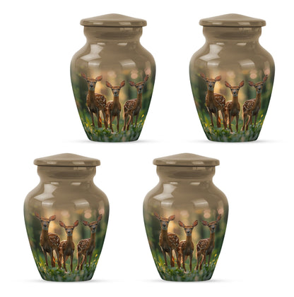 Deer Family Theme 3 Inch Keepsake Pack of 4