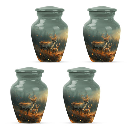 Deer Family Theme 3 Inch Keepsake Pack of 4