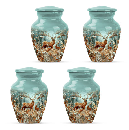 Deer Family Theme 3 Inch Keepsake Pack of 4