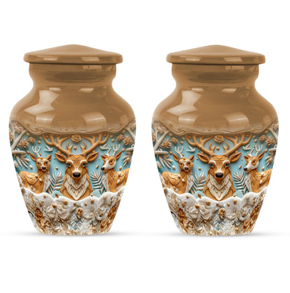 Deer Family Theme 3 Inch Keepsake Pack of 2