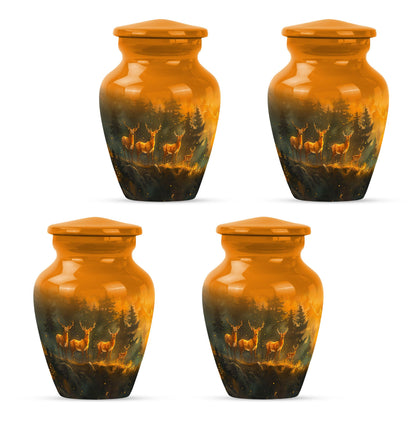 Deer Family Theme 3 Inch Keepsake Pack of 4
