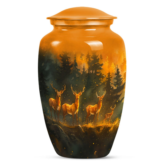 Deer Family Theme Large Urn 10 Inch
