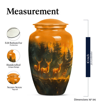 classic deer urn for cremation